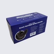 Load image into Gallery viewer, Black Textured Nitrile Gloves, 8Mil Full grip Super Extra Heavy Duty + Reusable