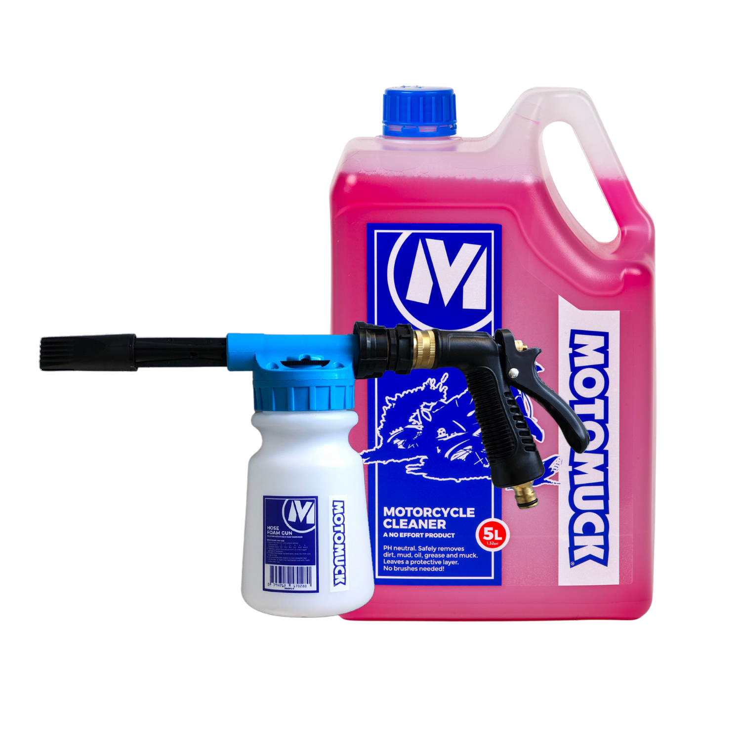 Motorcycle Cleaner 5L + Hose Foam Gun Motomuck New Zealand