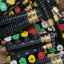 Load image into Gallery viewer, Pressure Washer Spray Nozzle Tips with extension holder. Quick Connect.