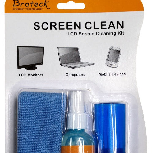 BRATECK LCD Cleaning Kit. Includes: 60ml Non-Drip Cleaning