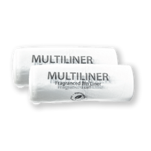 Load image into Gallery viewer, WASTE BIN - with inbuilt Multiliner dispenser, incl 3 x FREE rolls